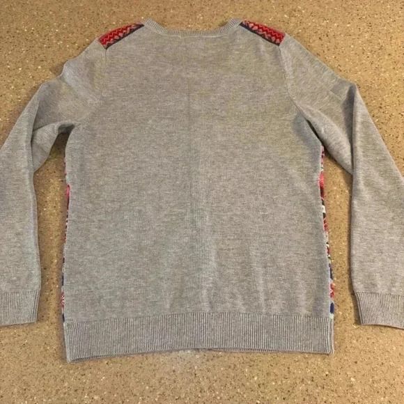 Talbots Womens Multi Color Knit Round Neck Long Sleeve Cardigan Sweater Size Med - Picture 8 of 8